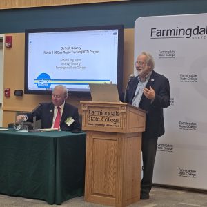 Farmingdale State College President Dr. Robert Prezant and ALI Chairman Shelly Sackstein