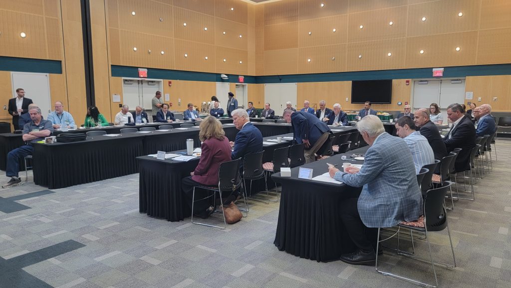 Attendees Getting to Work