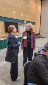 Karen Contino, Farmingdale Gov't Relations & Deputy Comm Officer with and Elisa Picca, Chief Transportation Officer of Suffolk County